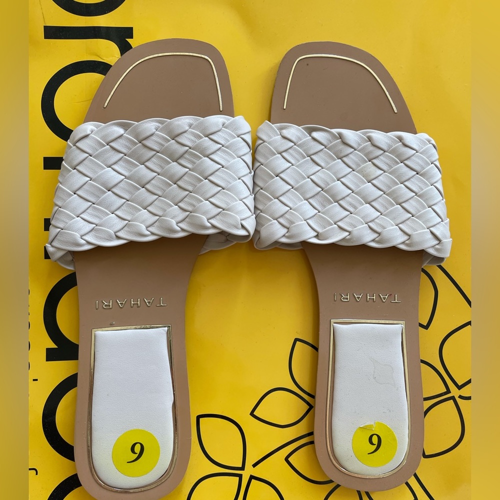 Women Flat sandals, white, size 9